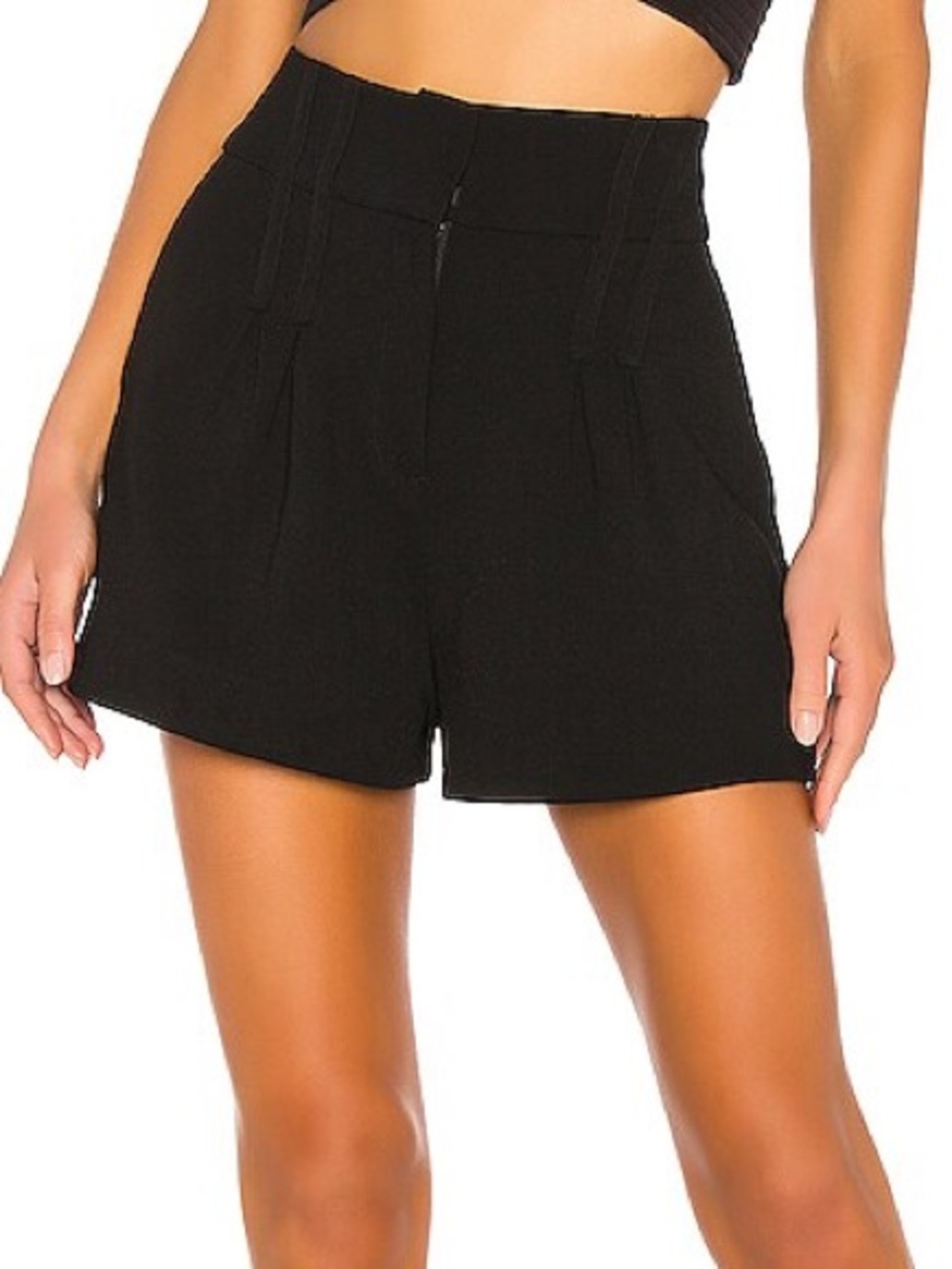 nbd evie high waist short in black